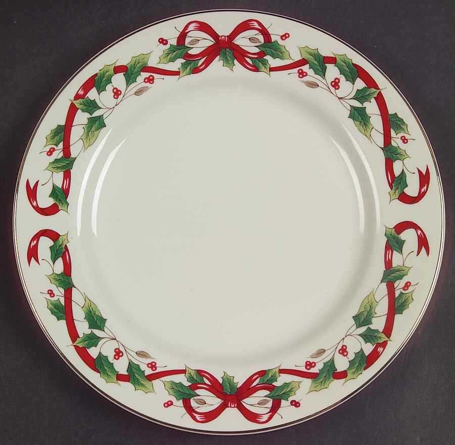 Holly Holiday Salad Plate by Royal Limited-1