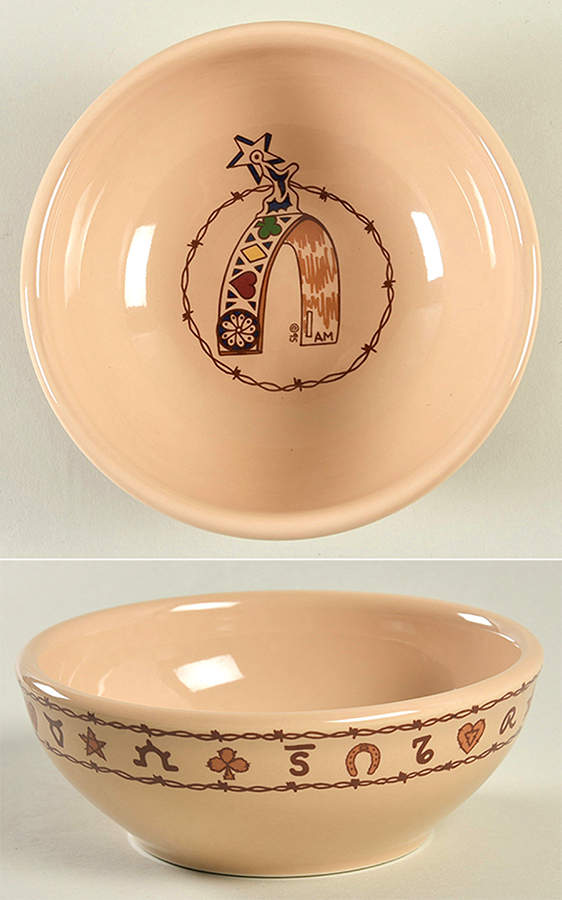 Barb Wire Soup/Cereal Bowl by Ranch House-1