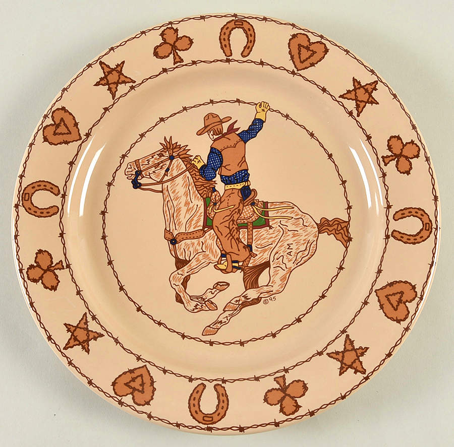 Barb Wire Dinner Plate by Ranch House-1