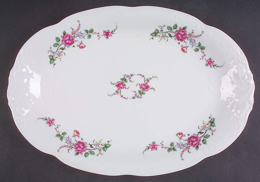 RKT23 13" Oval Serving Platter by Royal Kent (Poland)-1