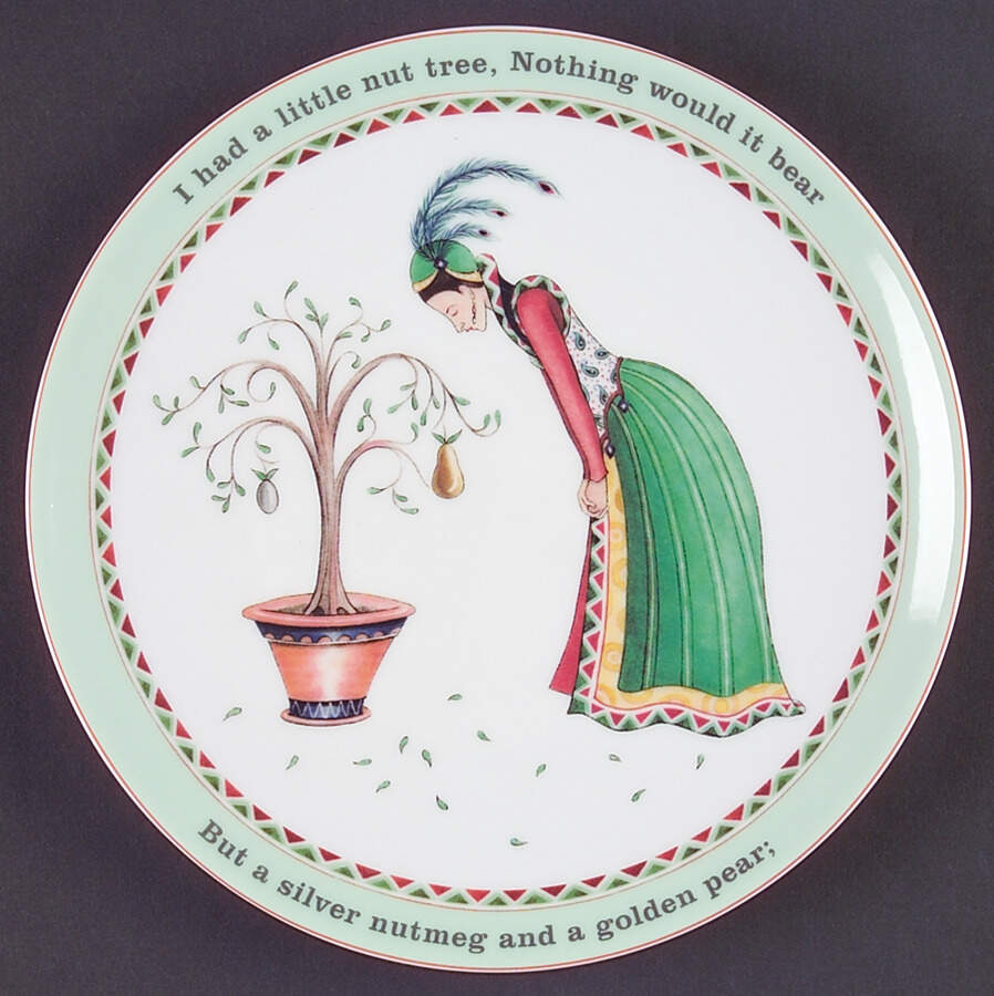 Nursery Rhymes Salad/Dessert Plate by Royal Worcester-1