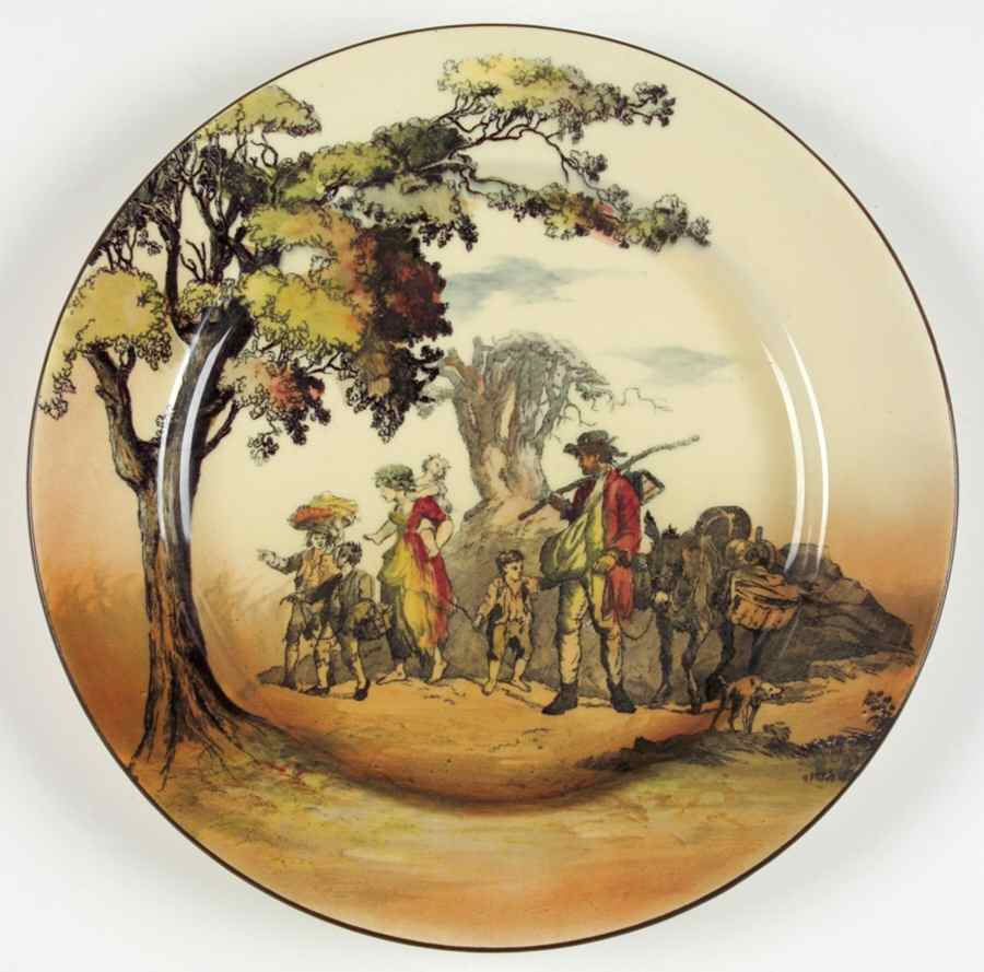 Gleaners and Gypsies Dinner Plate by Royal Doulton-1