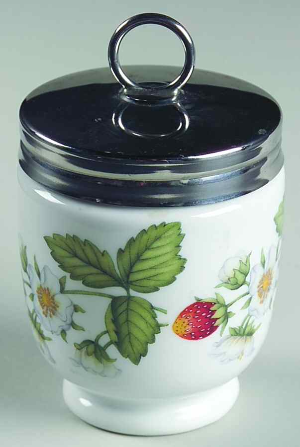 Strawberries King Size Egg Coddler & Lid by Royal Worcester-1