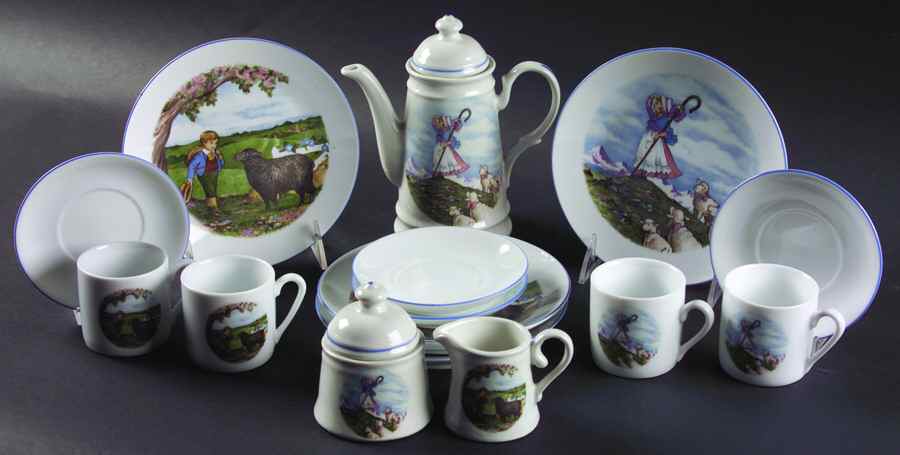 Heidi & Peter (17 Piece) Child's Coffee Set by Reutter Porzellan-1