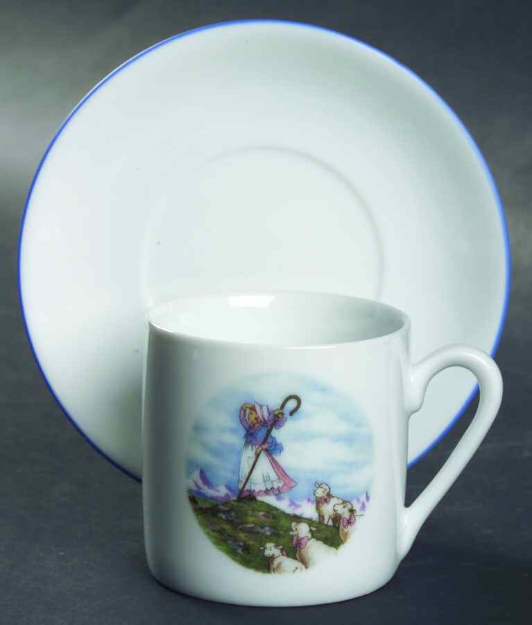Heidi & Peter Flat Demitasse Cup & Saucer Set by Reutter Porzellan-1