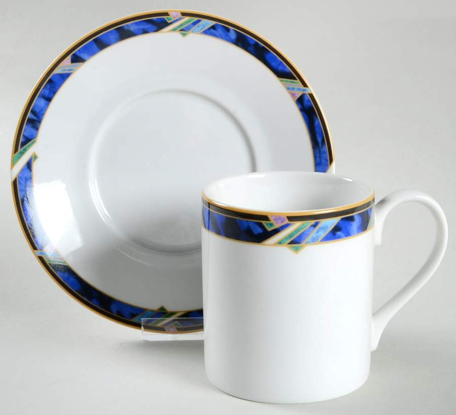 Contessa Flat Cup & Saucer Set by Royal Prestige-1