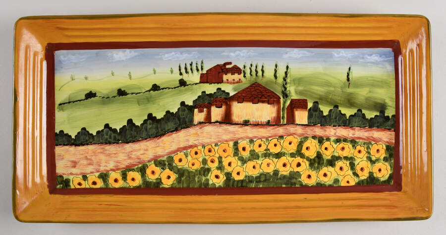 Douce Provence Countryside 18" Rectangular Serving Platter by Romancing Provence-1