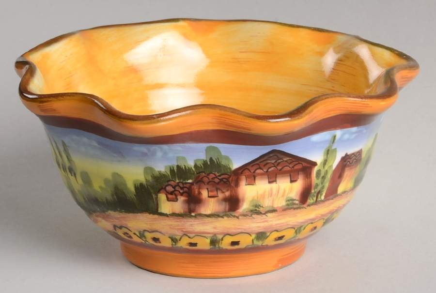 Douce Provence Countryside 6" Ruffled Bowl by Romancing Provence-1
