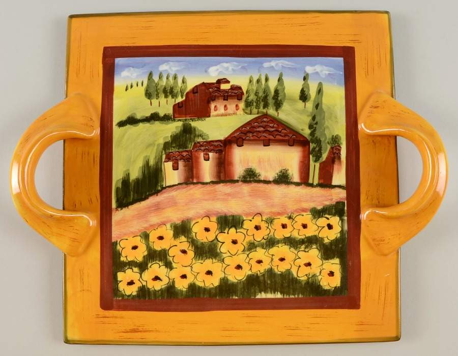 Douce Provence Countryside Handled Cheese Board by Romancing Provence-1
