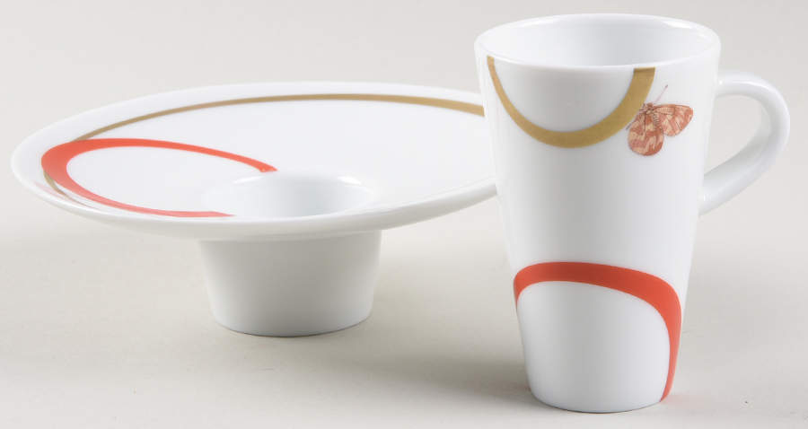Metamorphoses Espresso Cup and Saucer Set by Raynaud-1