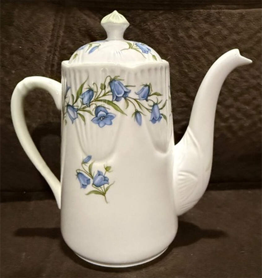 Blue Bell Coffee Pot & Lid by Royal York (England)-1