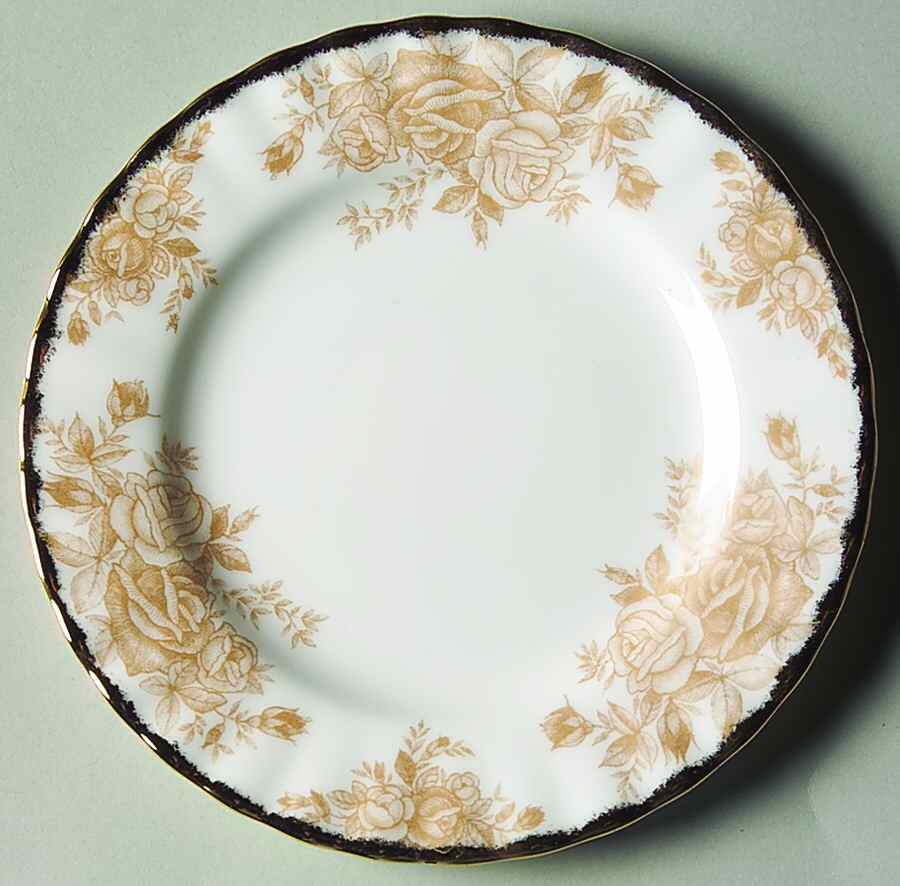 Old Country Roses Gold Bread & Butter Plate by Royal Albert-1
