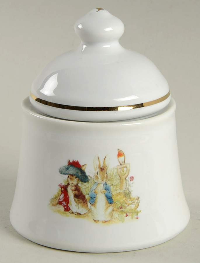 Peter Rabbit Child's Sugar Bowl & Lid by Reutter Porzellan-1