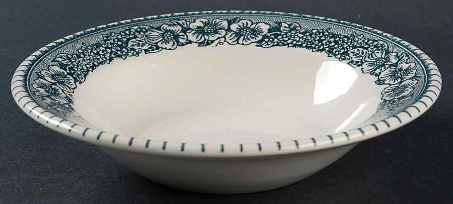 Pilgrim Blue Gray Rim Cereal Bowl by Royal (USA)-1