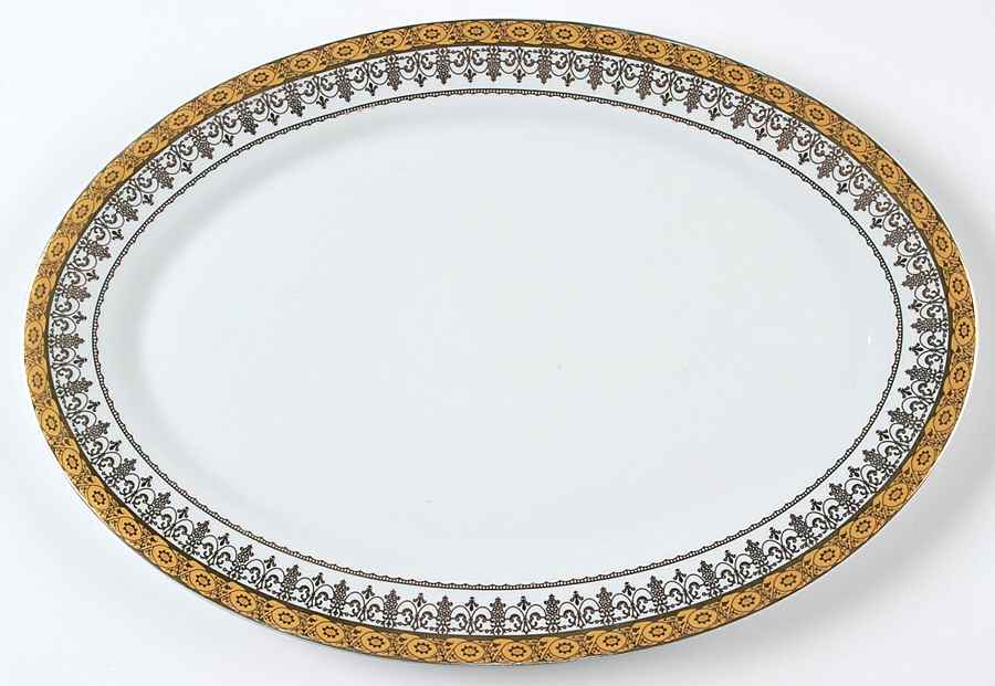 RVG1 14" Oval Serving Platter by Royal Vienna-China-1