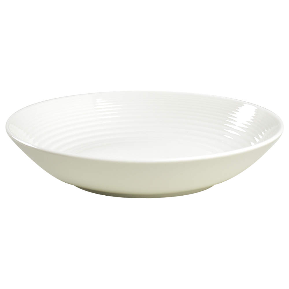 Maze White (Porcelain) 9" Soup/Pasta Bowl - Set of 4 by Royal Doulton-1