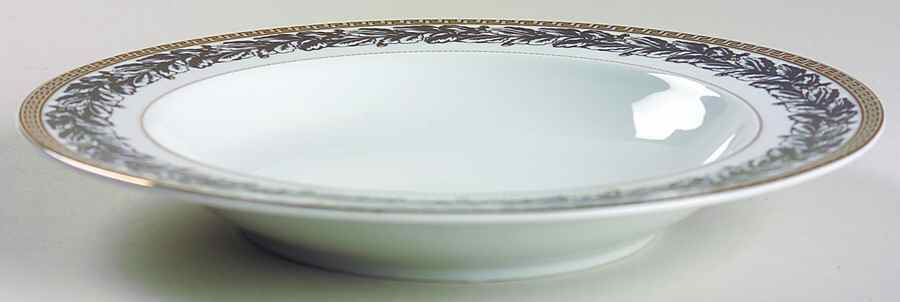 Margueterie Large Rim Soup Bowl by Rutherford (Italy)-1