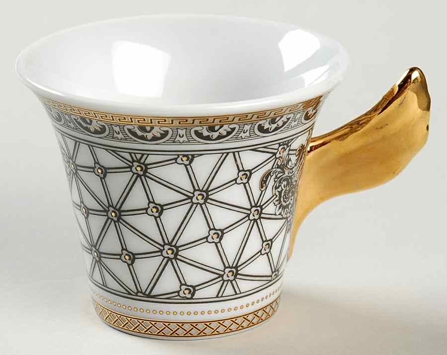 Margueterie Flat Demitasse Cup by Rutherford (Italy)-1