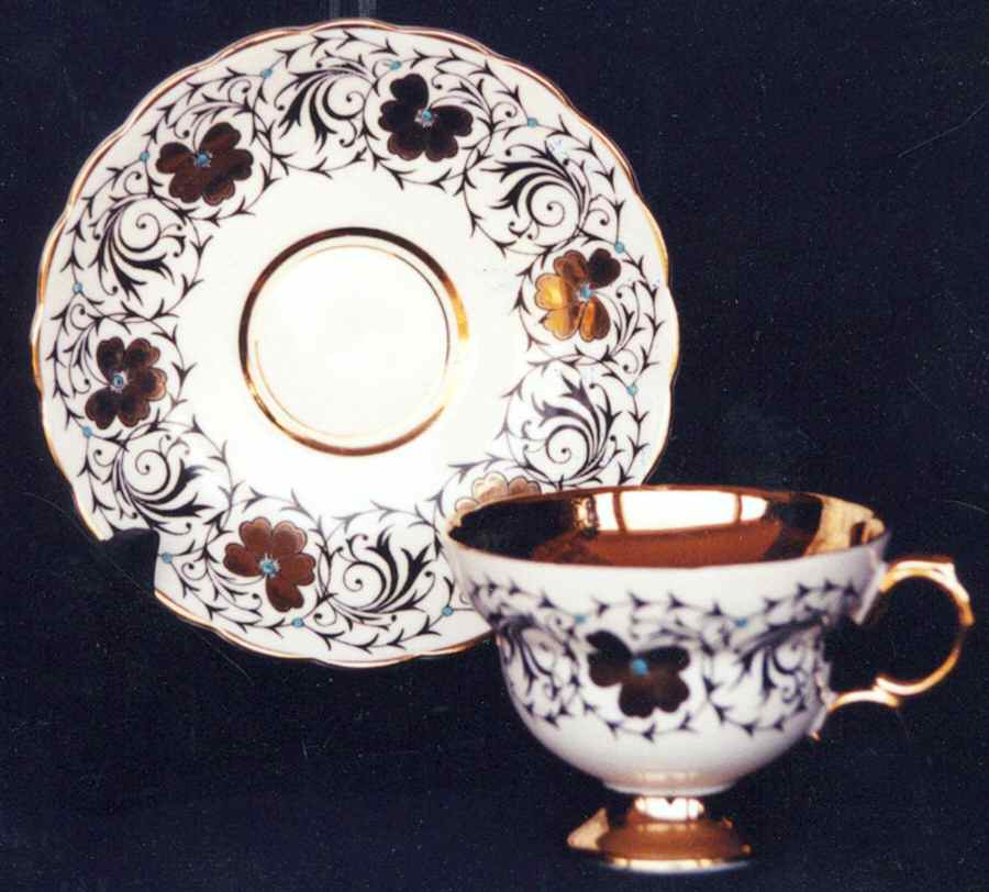 RGV3 Footed Cup & Saucer Set by Royal Seagrave-1