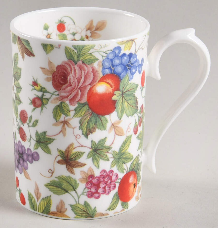 Fruit and Flowers Mug by Roy Kirkham-1