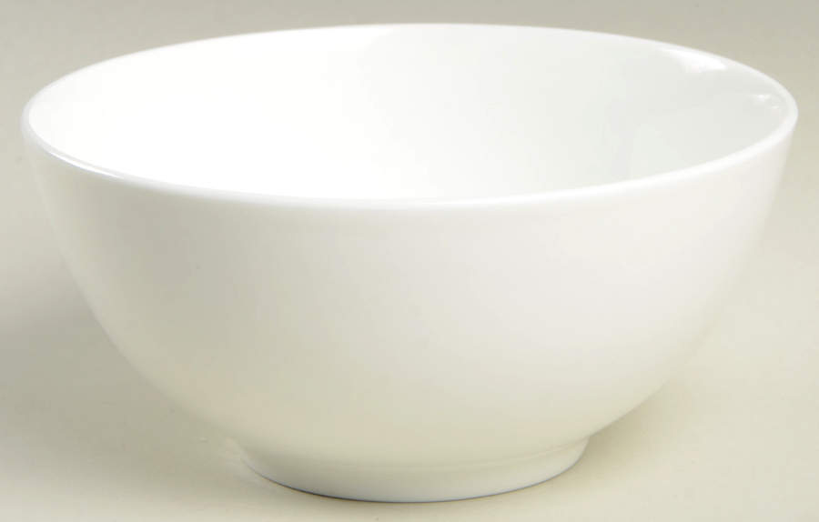 Classic White Coupe Coupe Cereal Bowl by Rhubarb-1