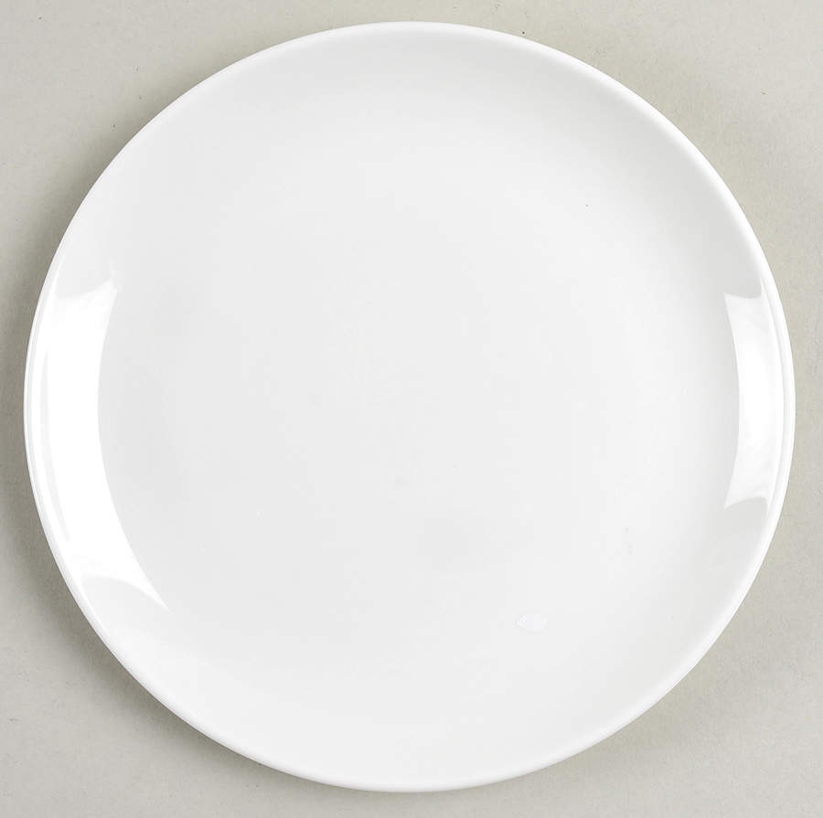 Classic White Coupe Salad Plate by Rhubarb-1