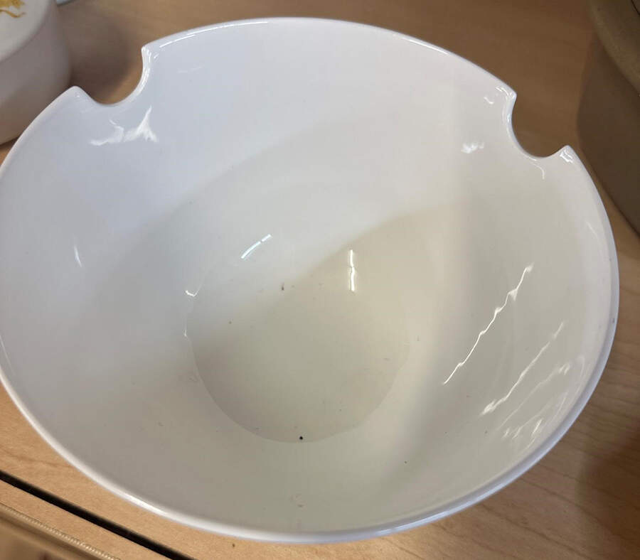 Classic White Coupe Noodle Bowl by Rhubarb-1