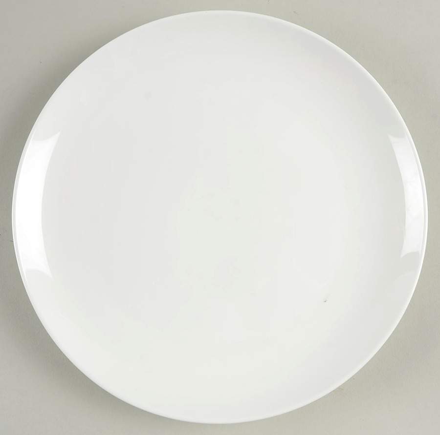 Classic White Coupe Dinner Plate by Rhubarb-1