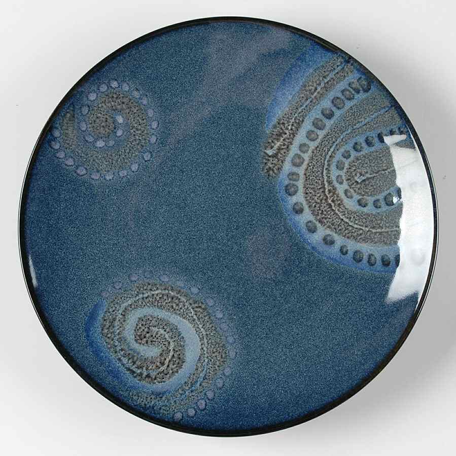 Vanilla Organic Blue Salad Plate by Red Vanilla-1