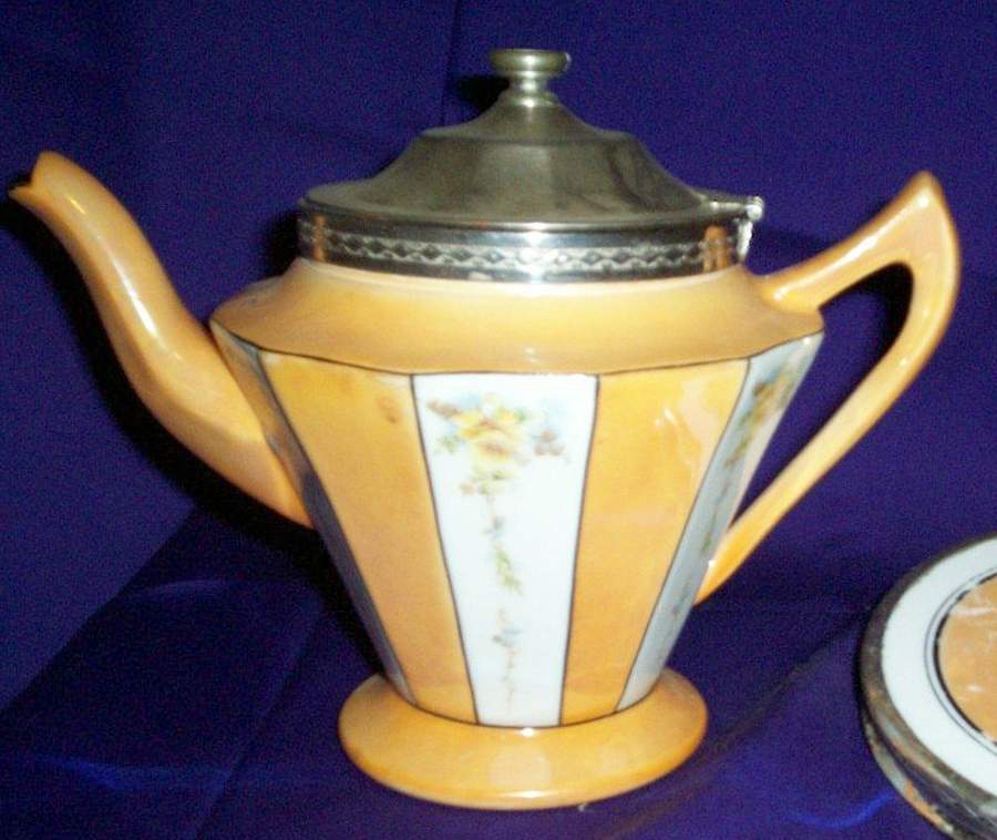 12627 Teapot with Hinged Metal Lid by Royal Rochester-1