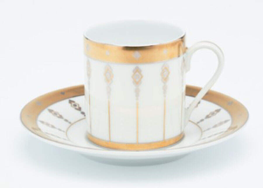 Grande Armee Flat Demitasse Cup & Saucer Set by Royal Limoges-1