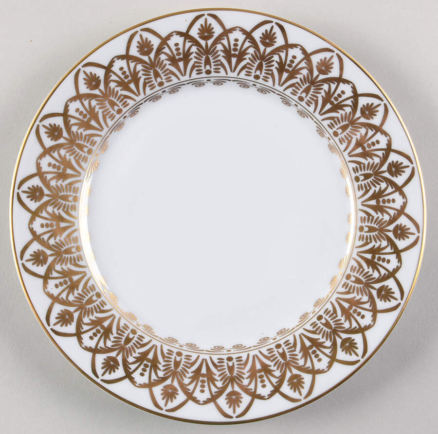 Oasis White Salad/Dessert Plate by Royal Limoges-1