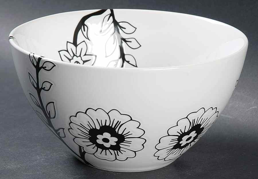 Stanford Park Black Soup/Cereal Bowl by Roscher & Co-1