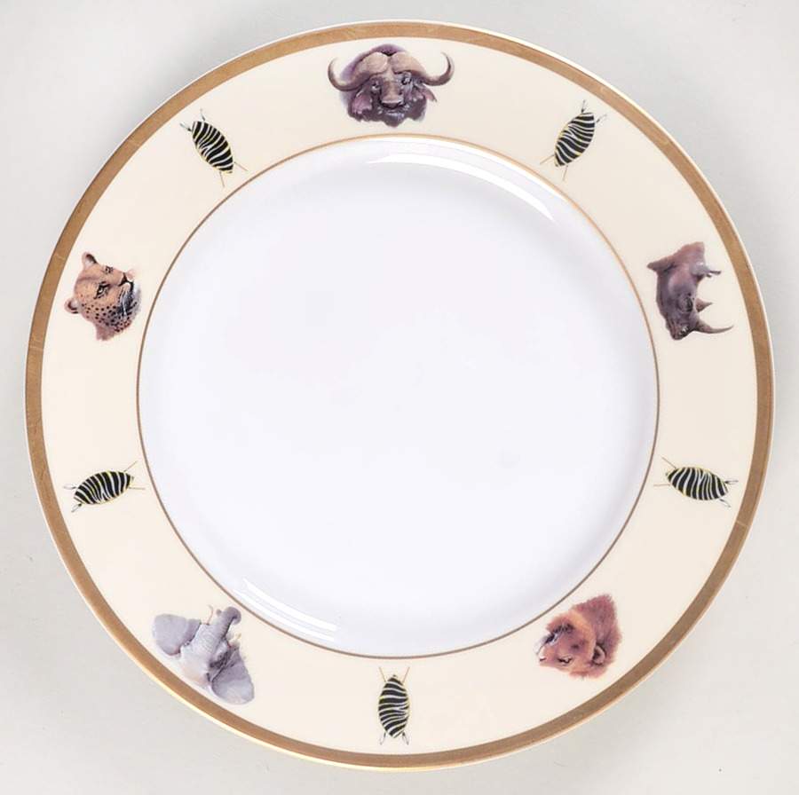 African Big 5 Salad Plate by Royal Sheffield Porcelain-1