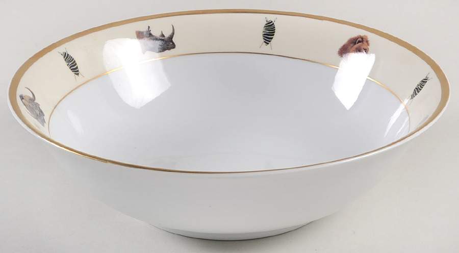 African Big 5 9" Round Vegetable Bowl by Royal Sheffield Porcelain-1