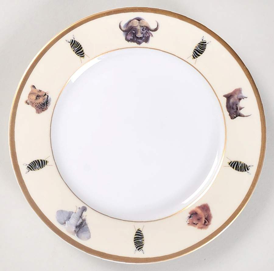 African Big 5 Bread & Butter Plate by Royal Sheffield Porcelain-1
