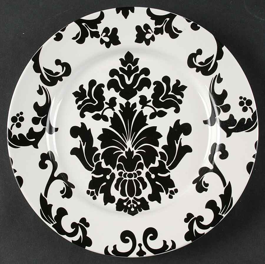 Parisian Wallpaper Salad/Dessert Plate by Rosanna-1