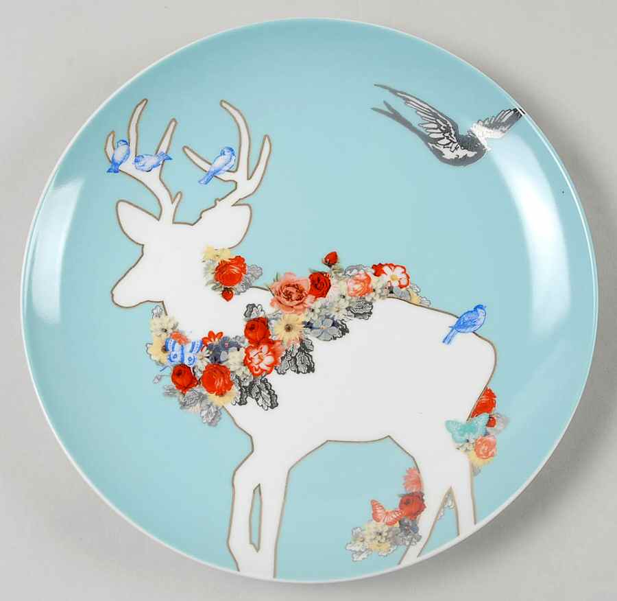 A Walk in the Woods Salad/Dessert Plate by Rosanna-1