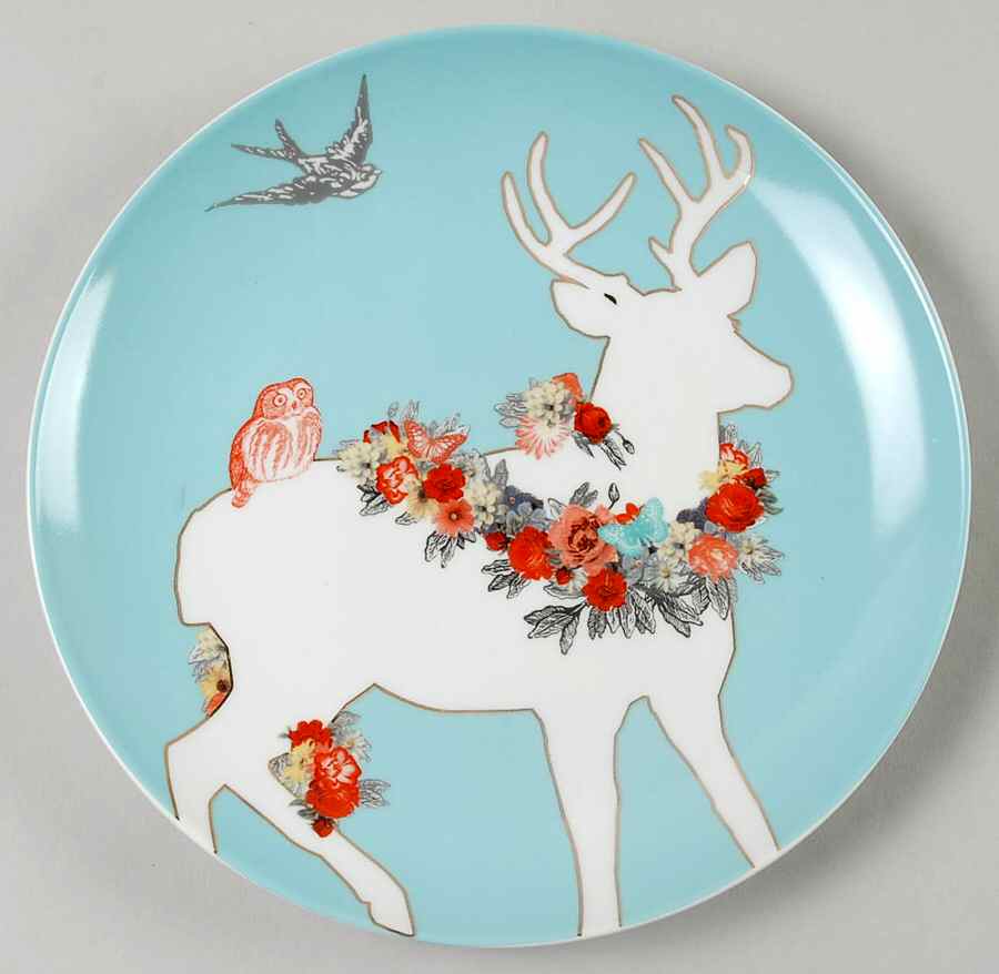 A Walk in the Woods Salad/Dessert Plate by Rosanna-1