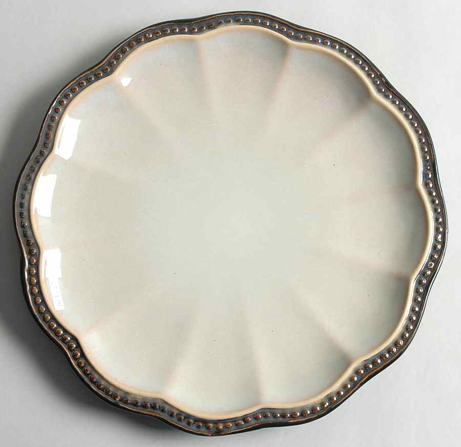 Hobnail Cream Bronze Dinner Plate by Roscher & Co-1