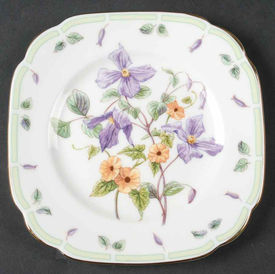 Botanical Teas Square Bread & Butter Plate by Royal Albert-1