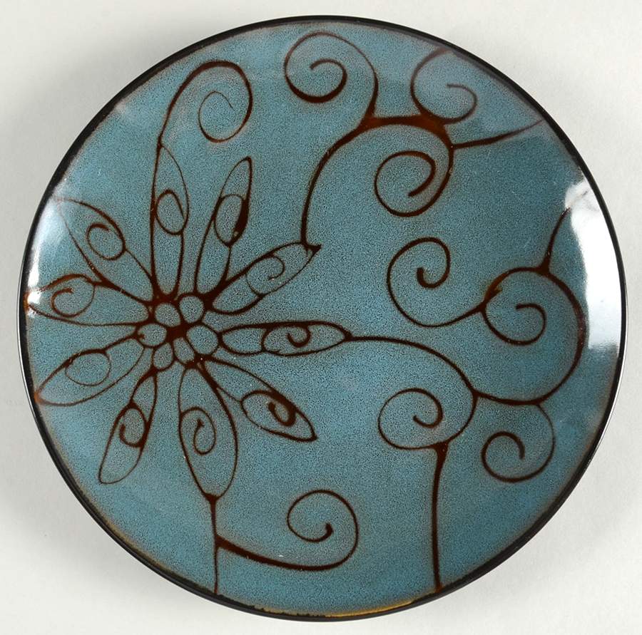 Olivia Blue Salad Plate by Roscher & Co-1