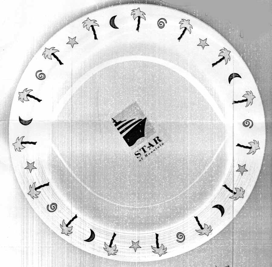 Star of Honolulu Bread & Butter Plate by Royal Rideau-1