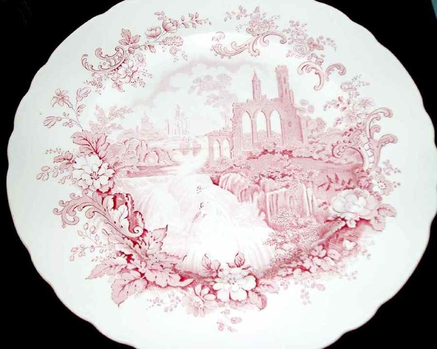 Waterfall Red Dinner Plate by Royal Staffordshire-1
