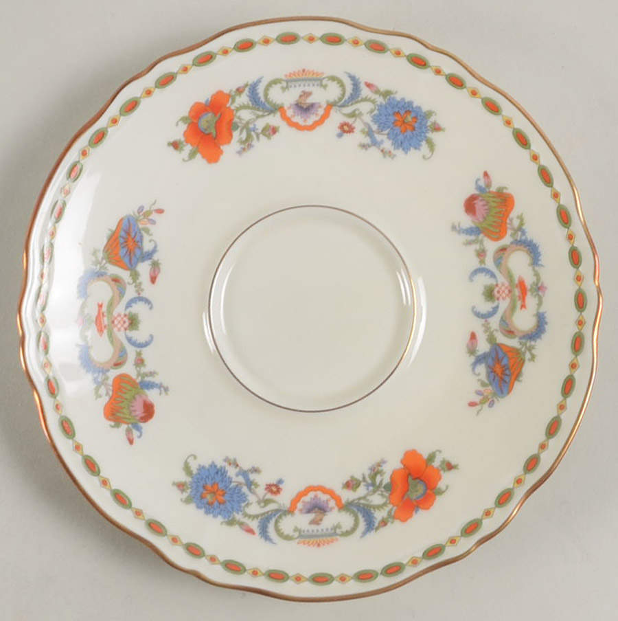 Vieux Chine (Chambord, Ivory) Saucer by Raynaud-1