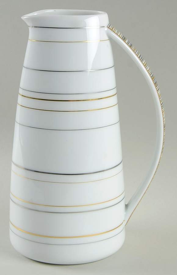 Attraction Gold and Platinum Tea/Coffee Pot No Lid by Raynaud-1