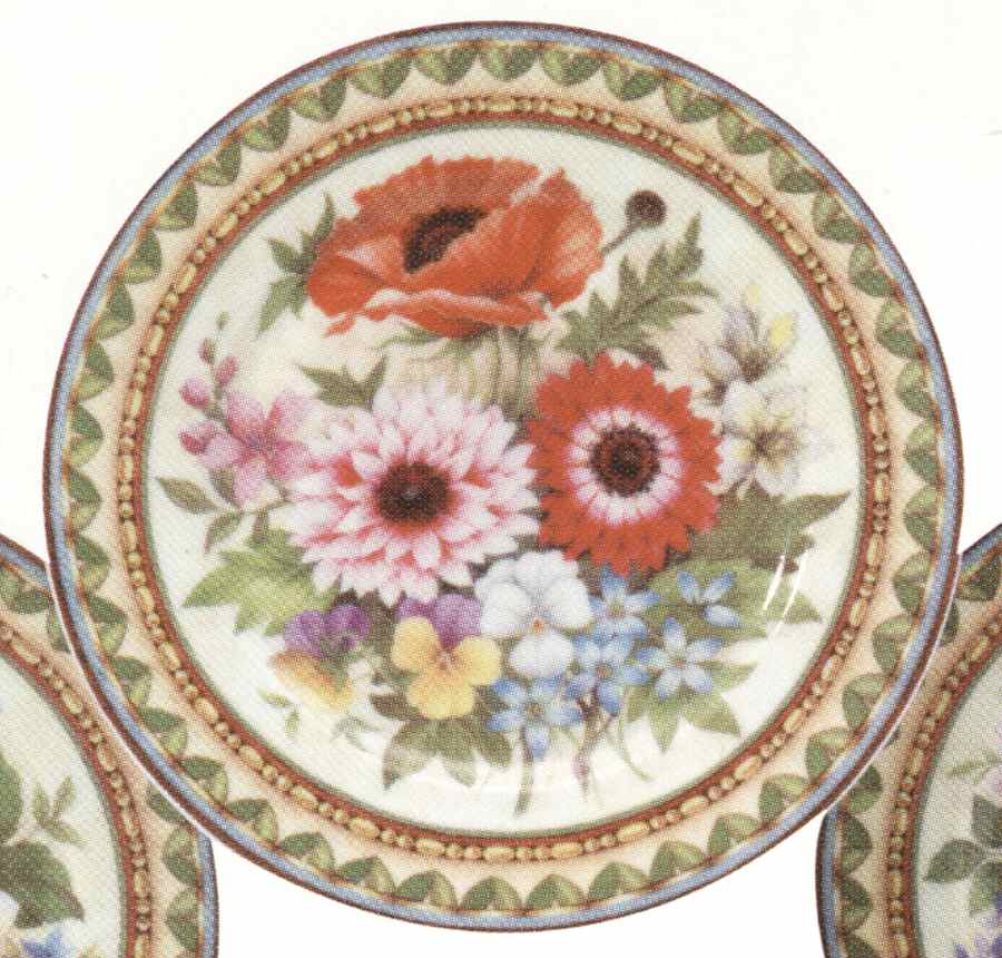 English Bouquet Salad/Dessert Plate by Rochard-1