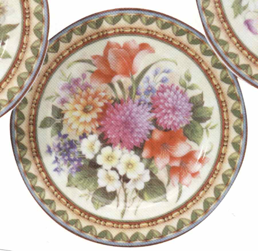 English Bouquet Salad/Dessert Plate by Rochard-1