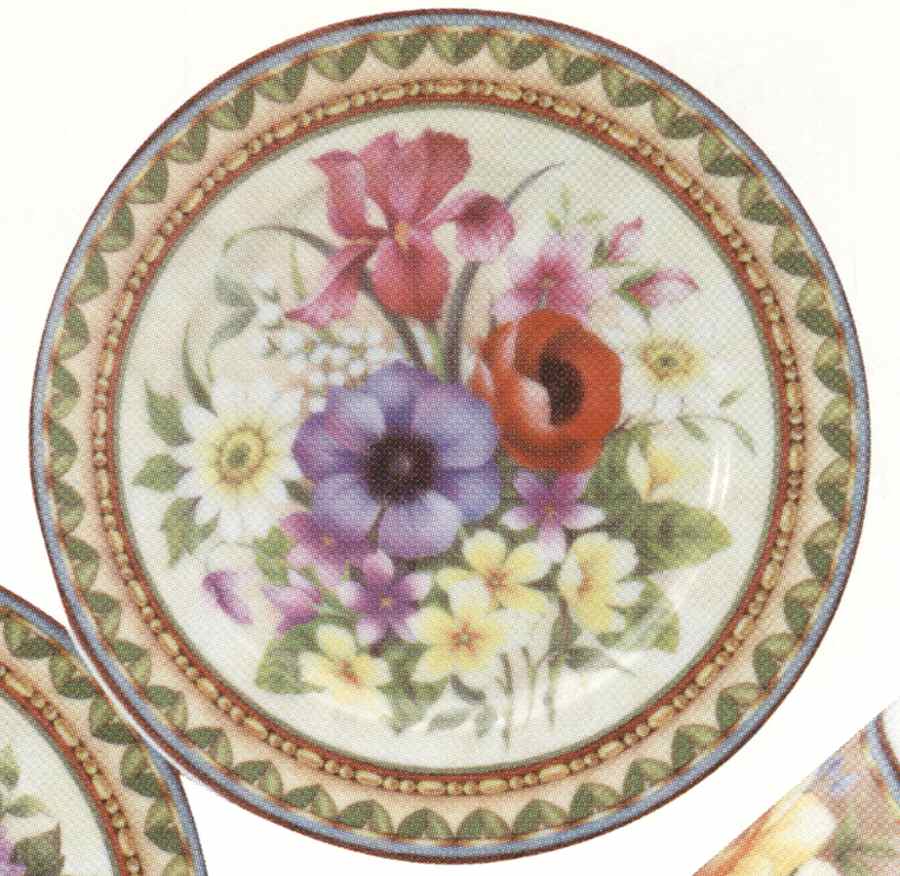 English Bouquet Salad/Dessert Plate by Rochard-1