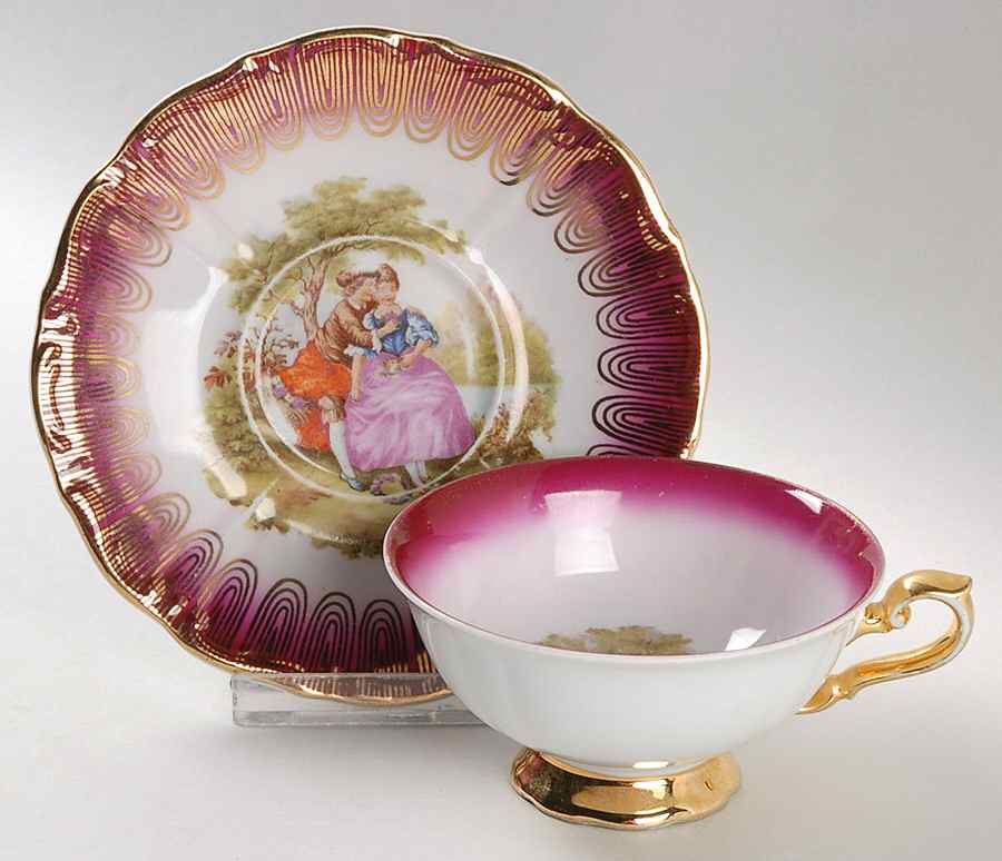 RUW26 Footed Cup & Saucer Set by Rudolf Wachter-1